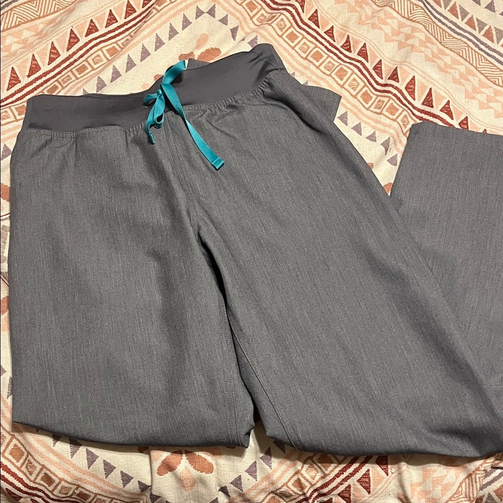 Figs scrub Pants with Teal Accent